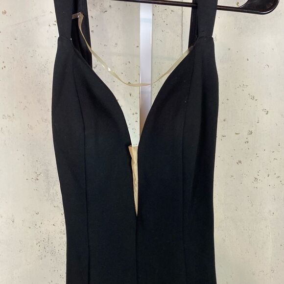 #702 SHERRI HILL Black Formal Open Back Gown - Picture 5 of 8